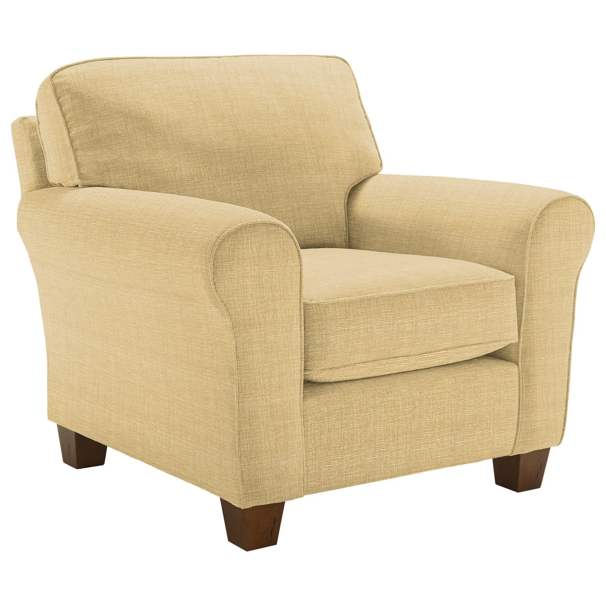Best Home Furnishings Annabel C80DP Customizable Transitional Chair with Rolled Arms and Tapered